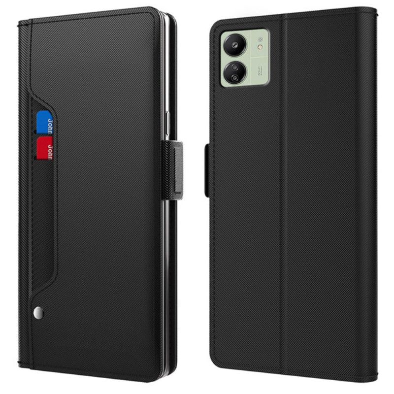 Housse Xiaomi Redmi 13C / Poco C65 Miroir et Porte-Cartes Amovible