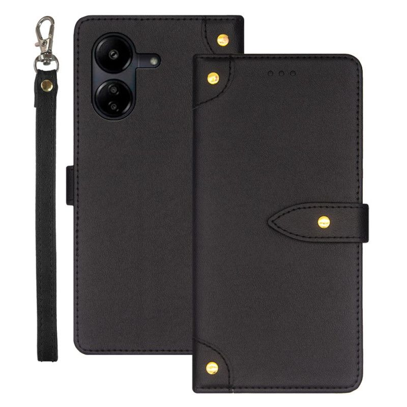 Housse Xiaomi Redmi 13C / Poco C65 Rivets Décoratifs IDEWEI