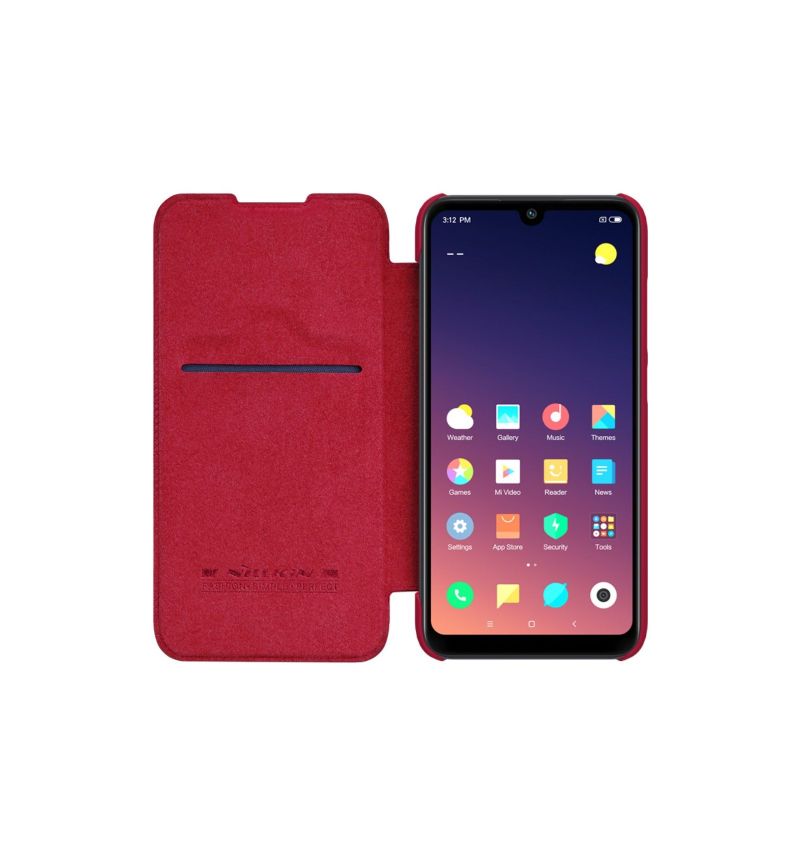 Housse Xiaomi Mi Play NILLKIN Qin revêtement cuir - Rouge