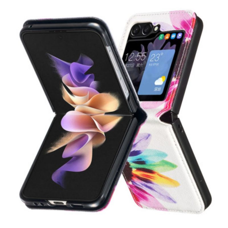 Coque Samsung Galaxy Z Flip 6 Fleur Aquarelle