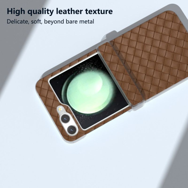 Coque Samsung Galaxy Z Flip 6 Texture Tissée