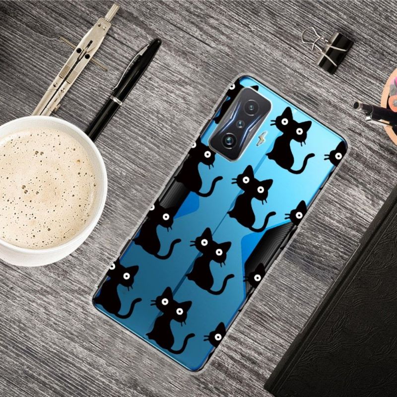 Coque Poco F4 GT Chats Noirs