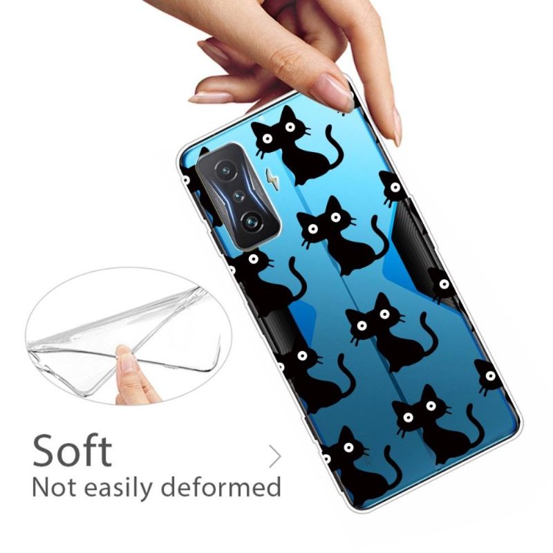 Coque Poco F4 GT Chats Noirs