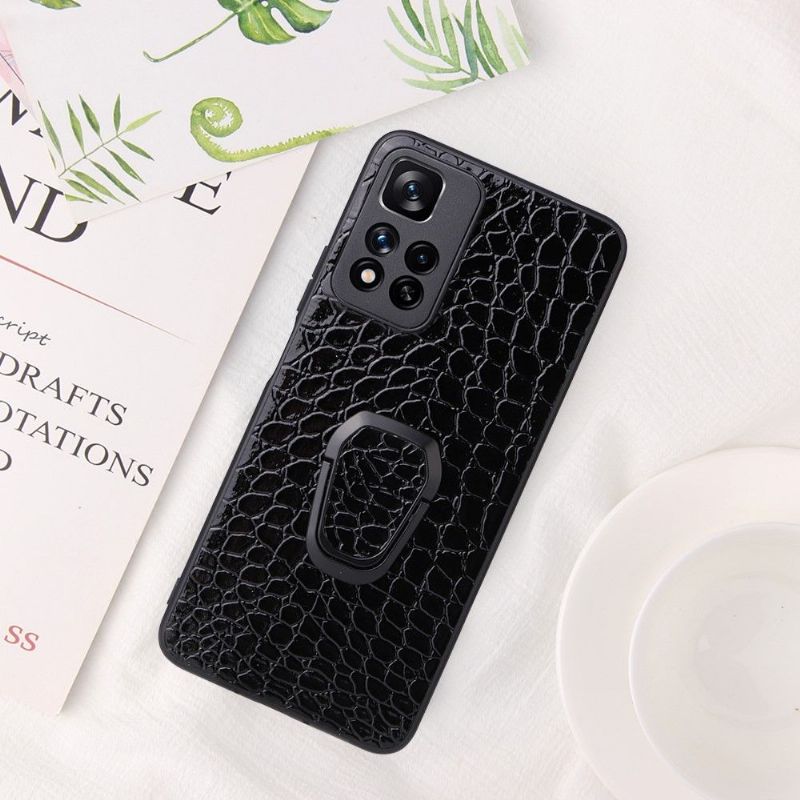 Coque Xiaomi Redmi Note 11 Pro Plus 5G effet croco fonction support