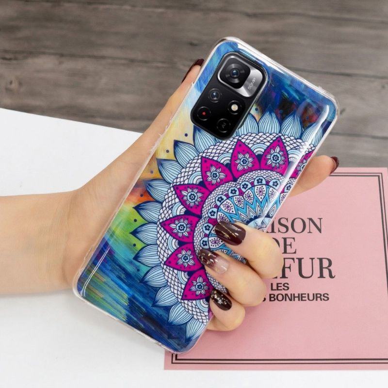 Coque Xiaomi Redmi Note 11 Pro Plus 5G Fluorescente Mandala Coloré