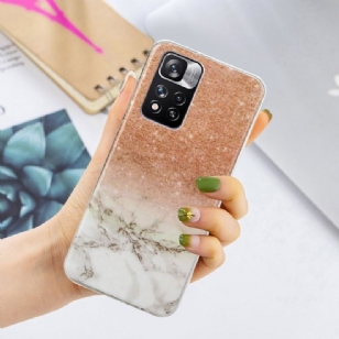 Coque Xiaomi Redmi Note 11 Pro Plus 5G Marbre Paillettes