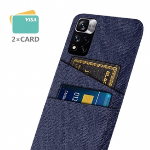 Coque Xiaomi Redmi Note 11 Pro Plus 5G Tissu Porte-Cartes