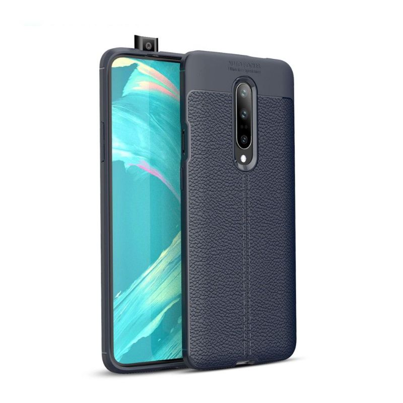 OnePlus 7 Pro - Coque gel finition simili cuir