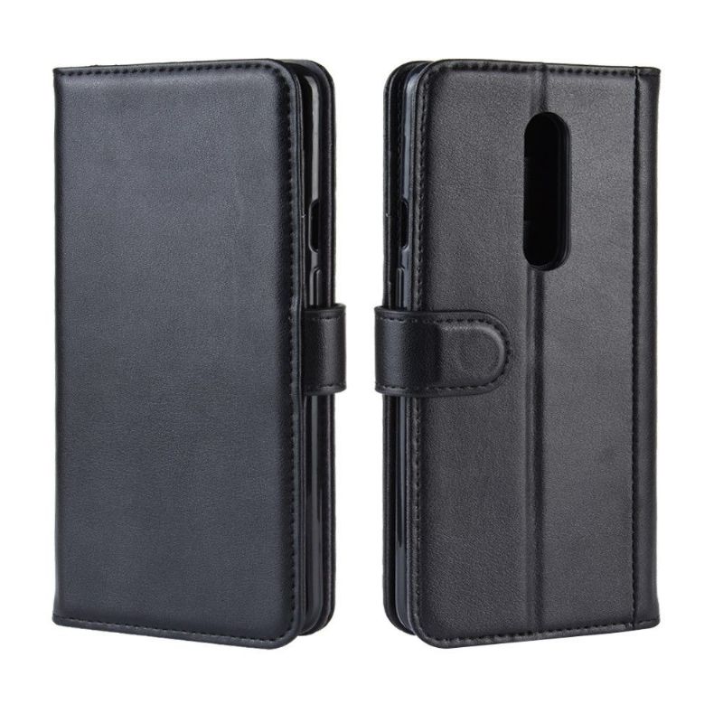 OnePlus 7 Pro - Étui cuir premium porte cartes - Noir