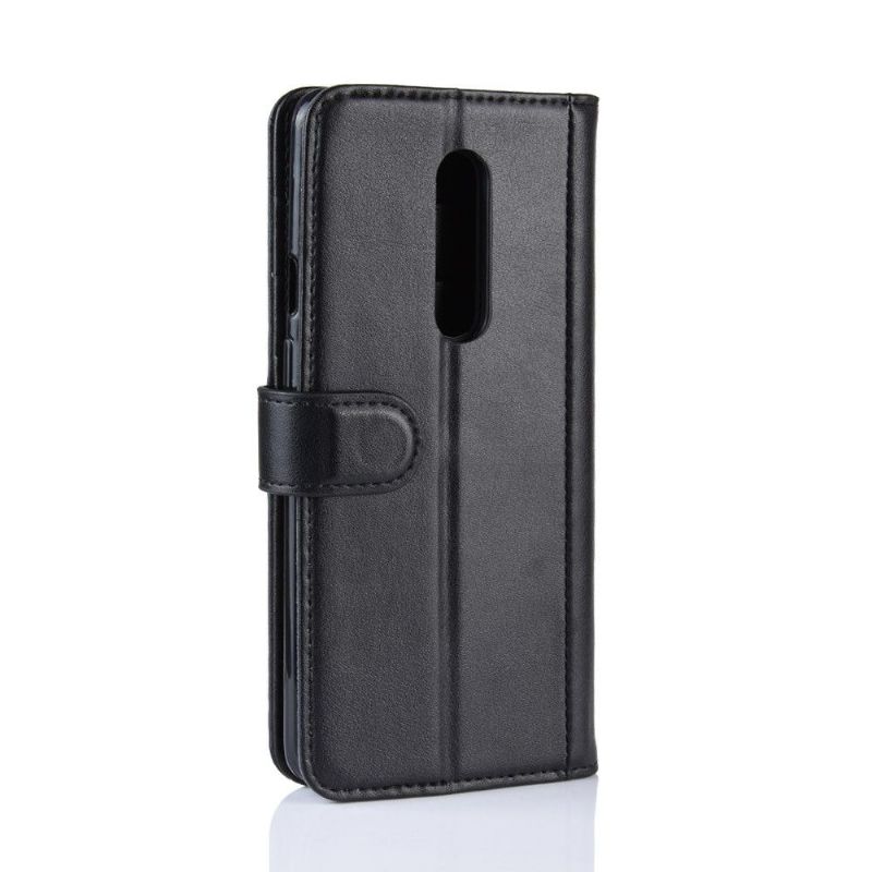 OnePlus 7 Pro - Étui cuir premium porte cartes - Noir