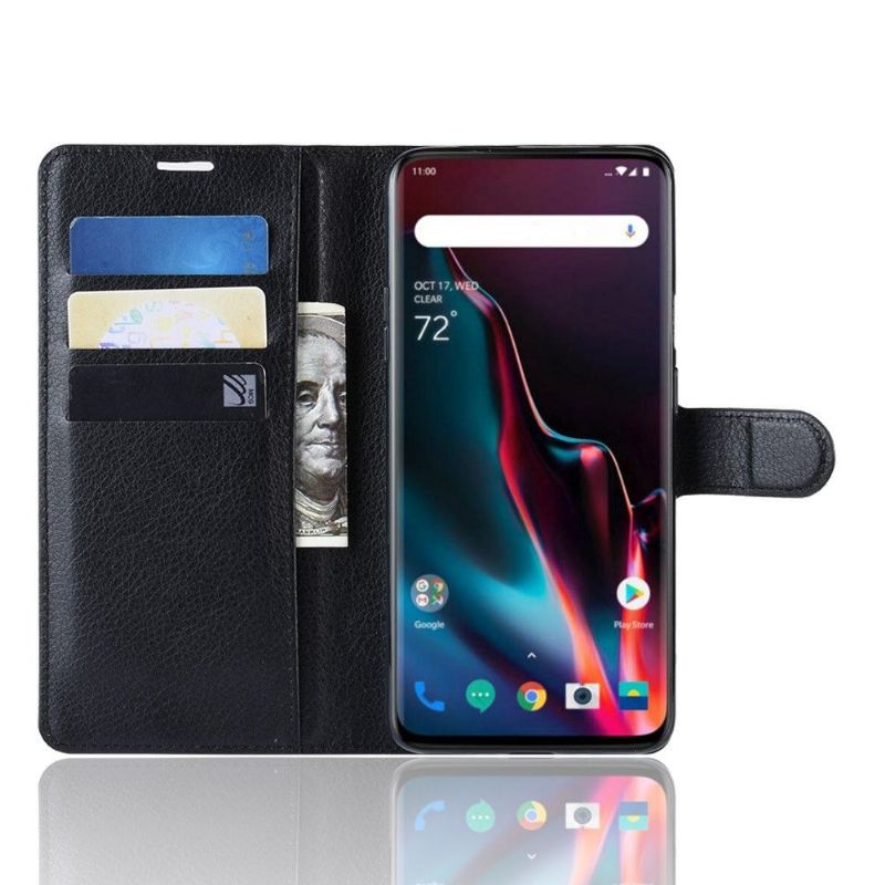 OnePlus 7 Pro - Étui style cuir porte cartes