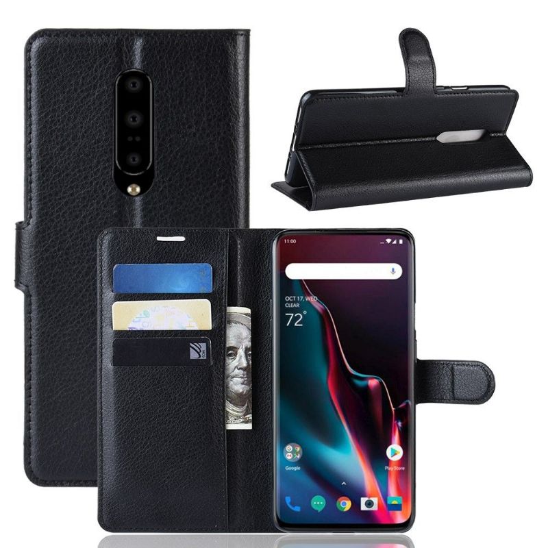 OnePlus 7 Pro - Étui style cuir porte cartes