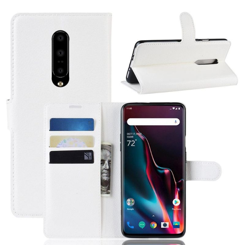 OnePlus 7 Pro - Étui style cuir porte cartes