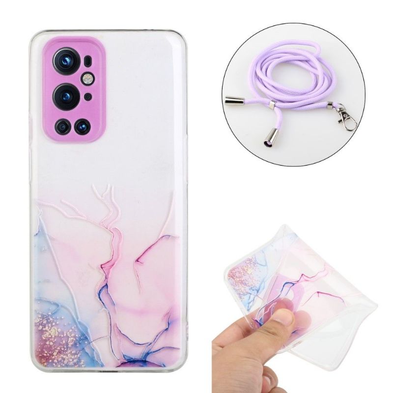 Coque OnePlus 9 Pro Marbre avec cordon