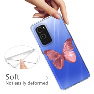 Coque OnePlus 9 Pro Papillon Rose