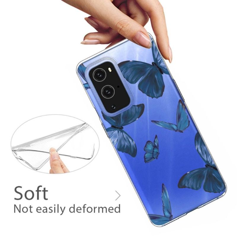 Coque OnePlus 9 Pro Papillons Bleus