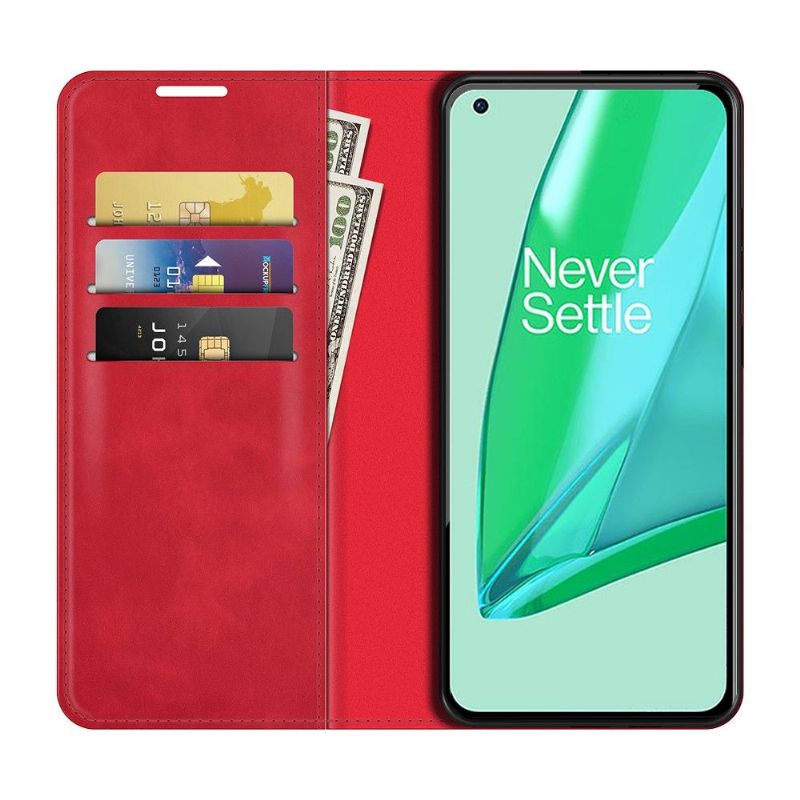 Étui OnePlus 9 Pro simili cuir fonction stand