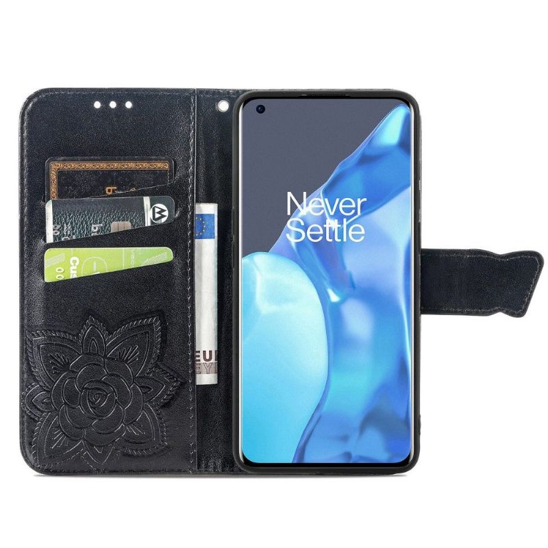 Housse OnePlus 9 Pro Papillon Relief