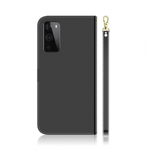 Housse OnePlus 9 Pro simili cuir effet miroir