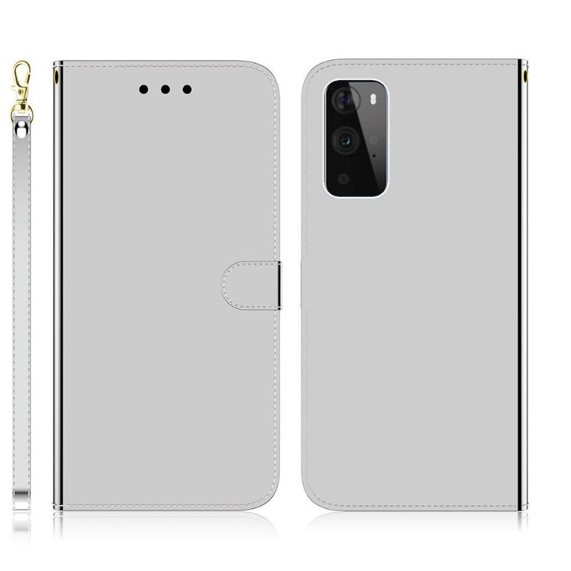 Housse OnePlus 9 Pro simili cuir effet miroir