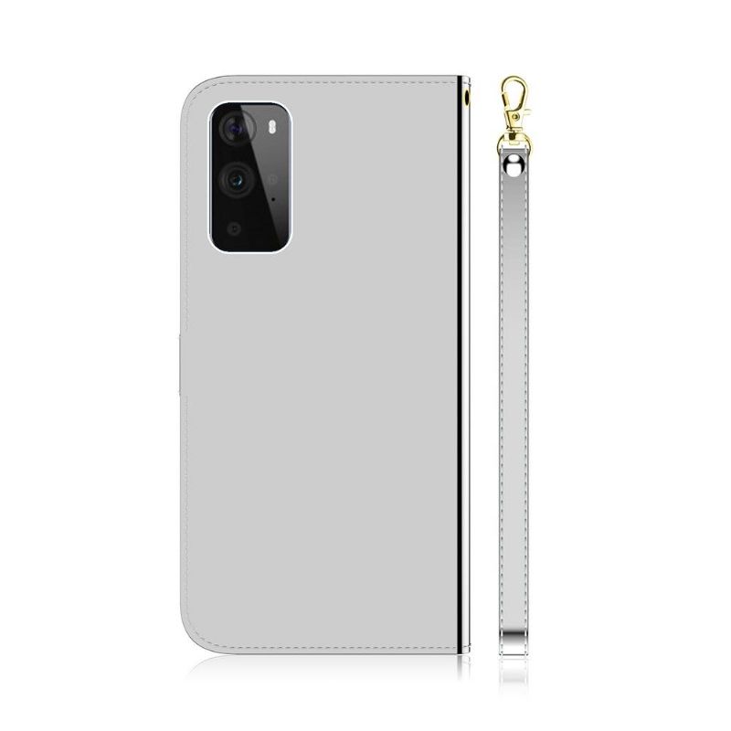 Housse OnePlus 9 Pro simili cuir effet miroir