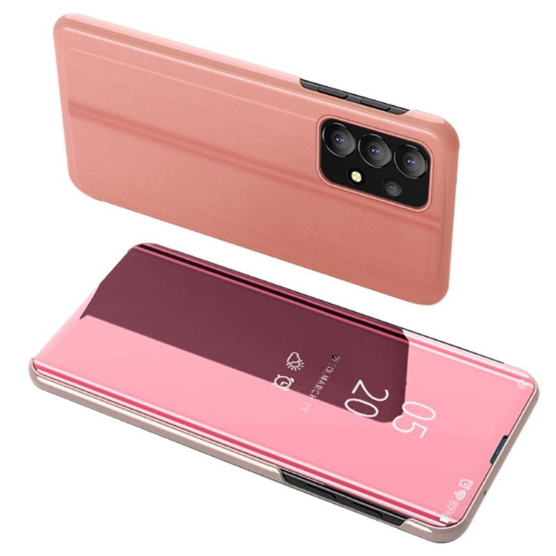 Coque Samsung Galaxy A13 avec rabat effet miroir