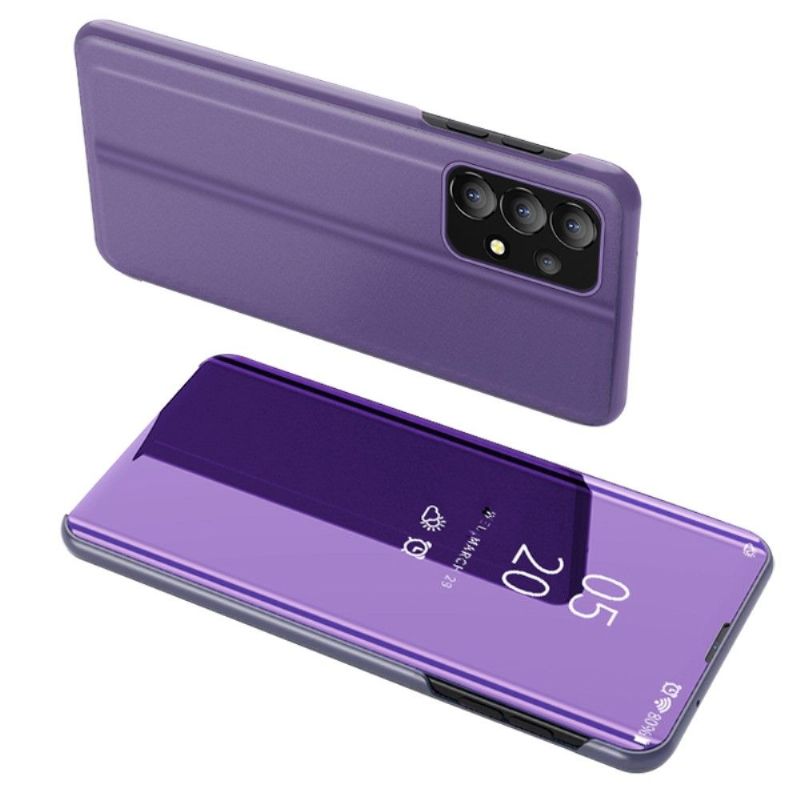 Coque Samsung Galaxy A13 avec rabat effet miroir