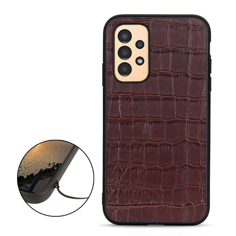 Coque Samsung Galaxy A13 Chic aspect peau de croco