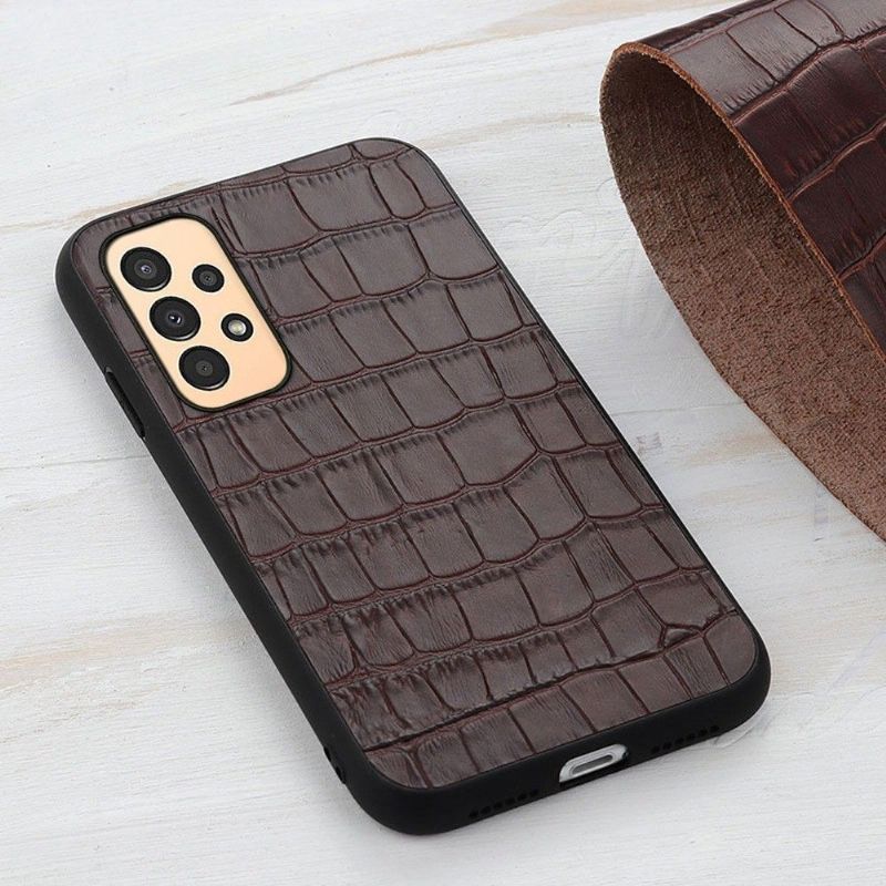 Coque Samsung Galaxy A13 Chic aspect peau de croco