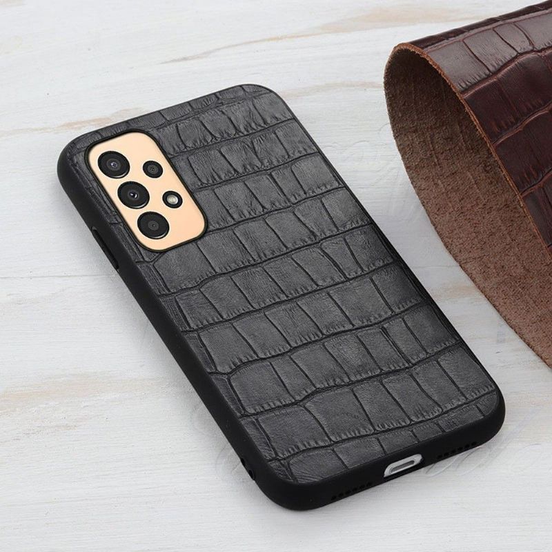 Coque Samsung Galaxy A13 Chic aspect peau de croco