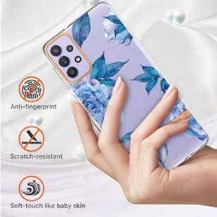 Coque Samsung Galaxy A13 Pivoine bleu