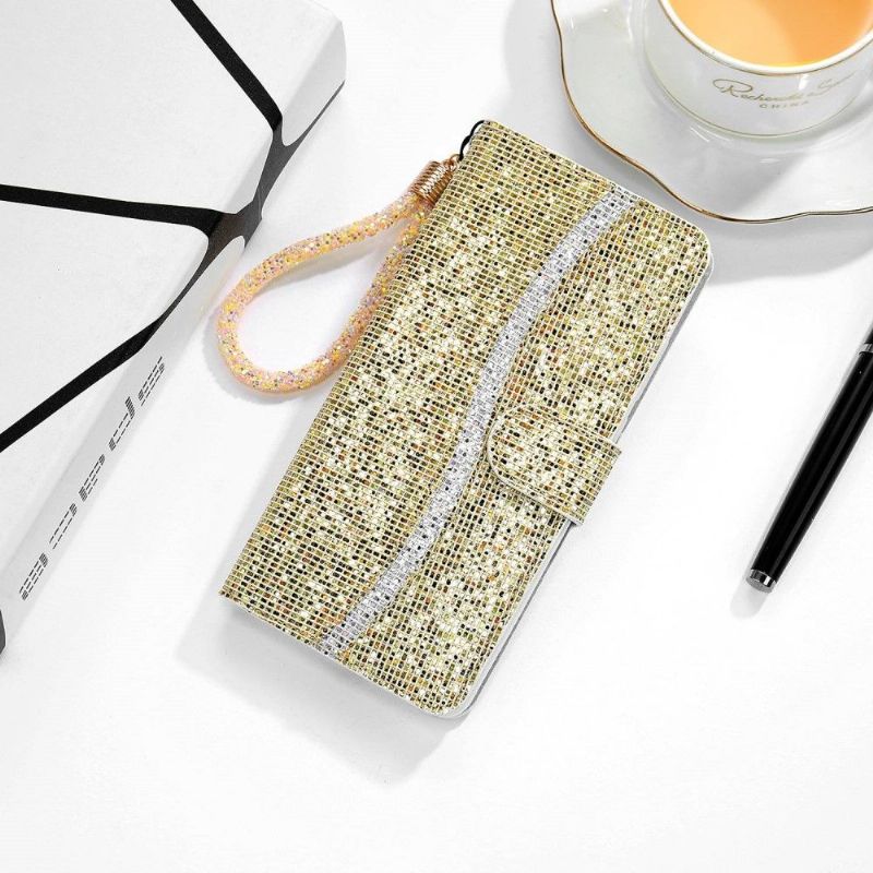 Housse Samsung Galaxy A13 Glitter Porte Cartes