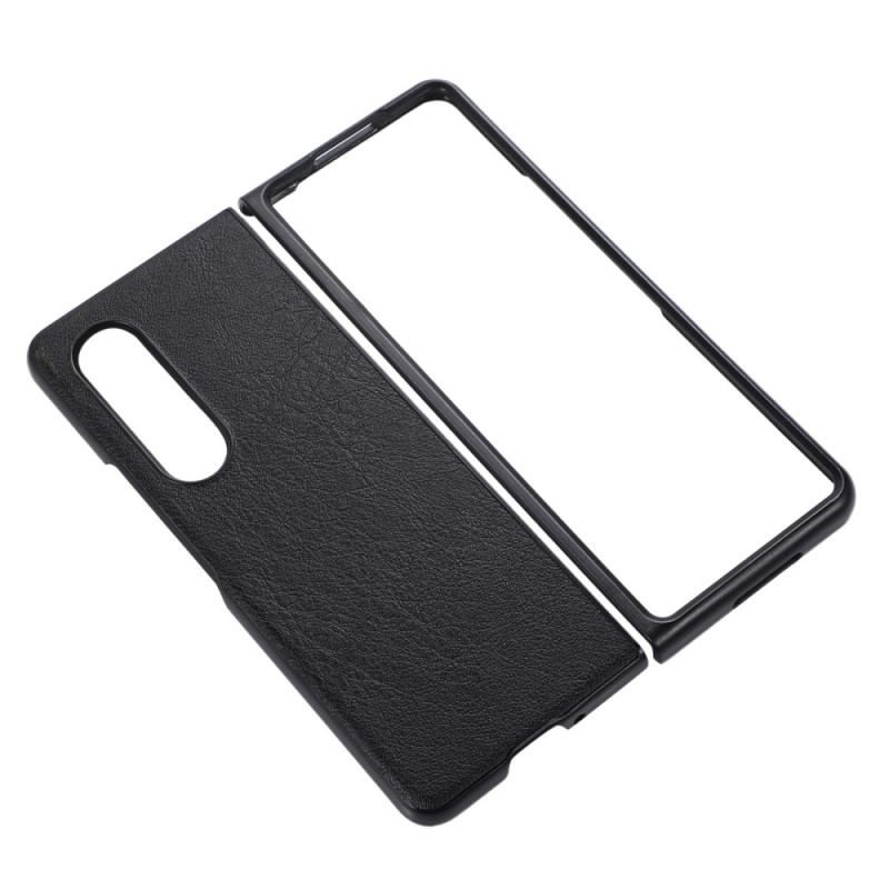 Coque Samsung Galaxy Z Fold 4 Bicolore Simili Cuir Texturée