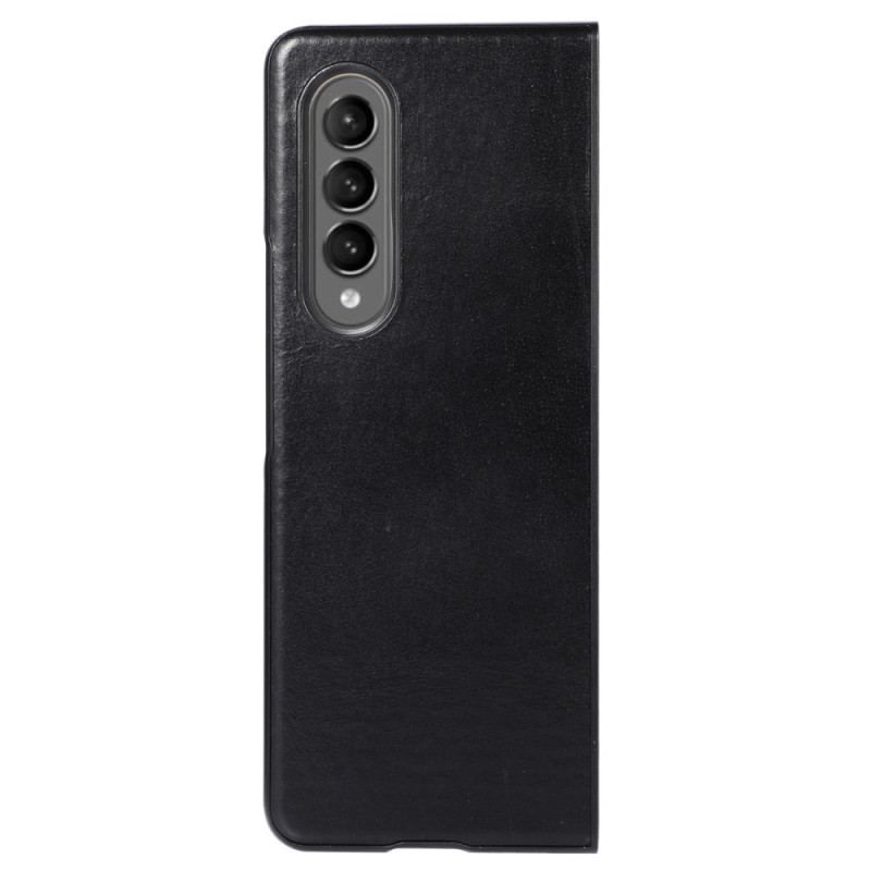 Coque Samsung Galaxy Z Fold 4 Classique Cuir Véritable de Vache