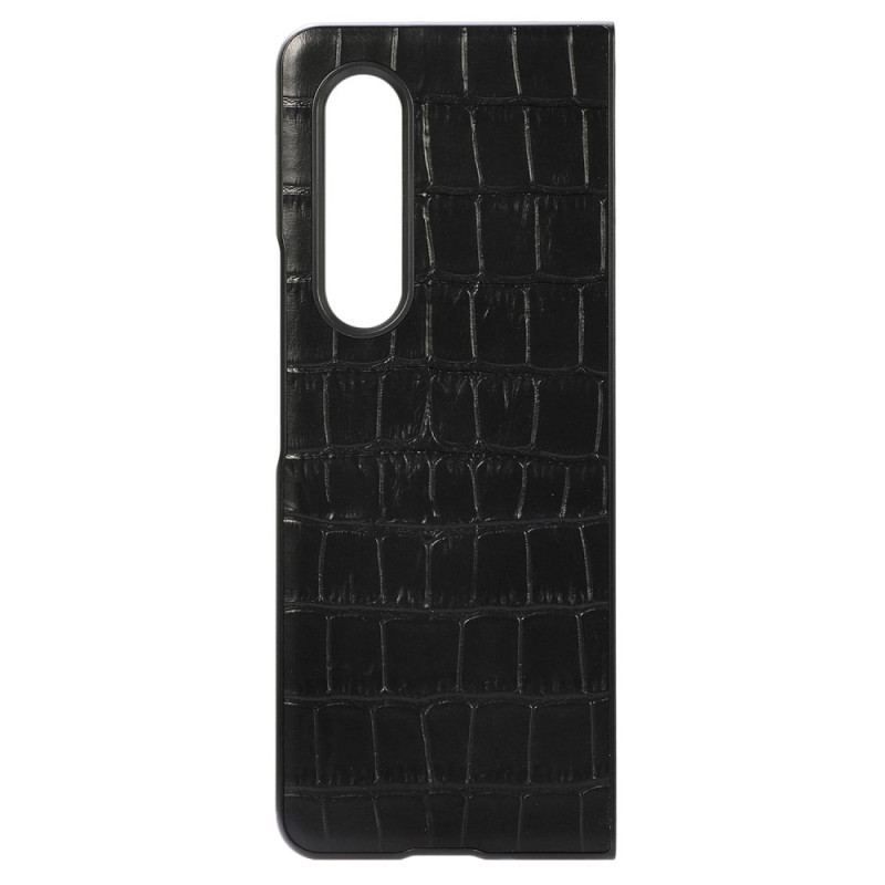 Coque Samsung Galaxy Z Fold 4 Cuir Véritable Crocodile