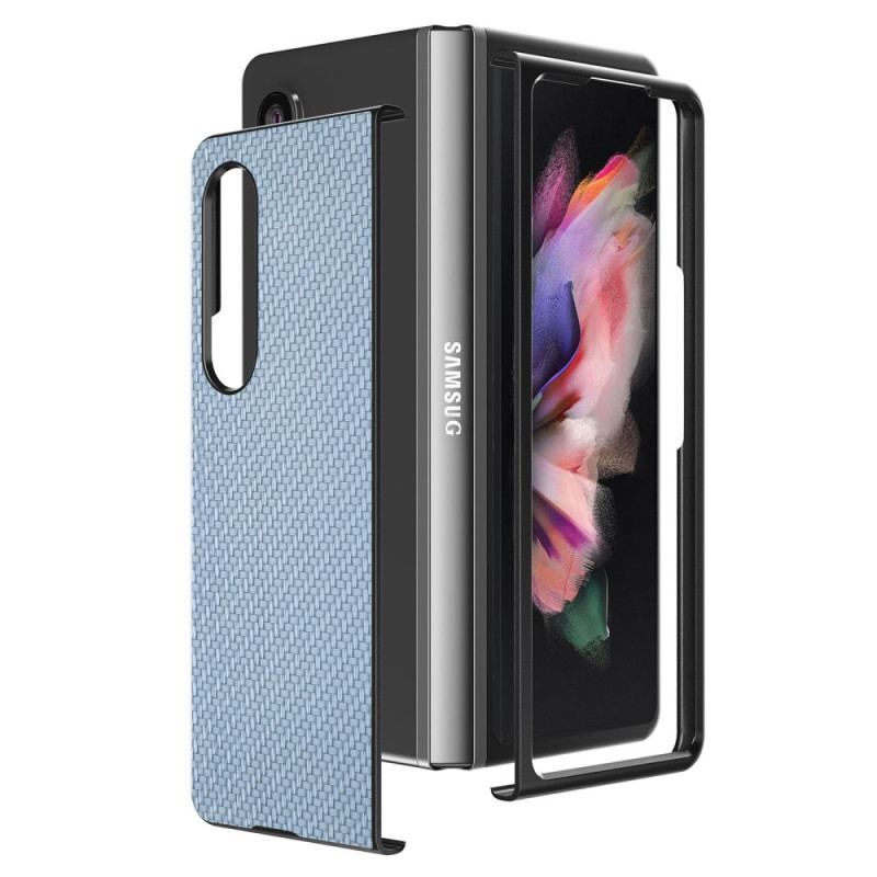 Coque Samsung Galaxy Z Fold 4 Fibre de Carbone Effet Tissé