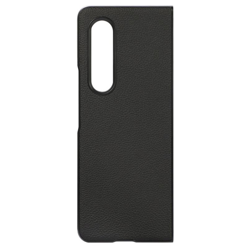 Coque Samsung Galaxy Z Fold 4 Simili Cuir Litchi Effet Rétro