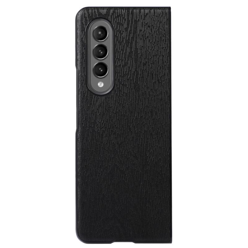 Coque Samsung Galaxy Z Fold 4 Simili Cuir Texture Bois