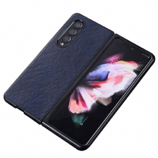 Coque Samsung Galaxy Z Fold 4 Simili Cuir Texture Nylon