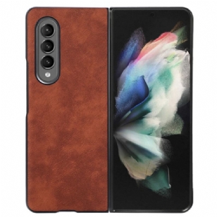 Coque Samsung Galaxy Z Fold 4 Simili Cuir Texture Peau