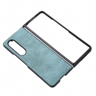 Coque Samsung Galaxy Z Fold 4 Simili Cuir Tissé