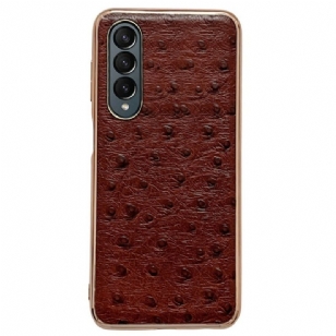 Coque Samsung Galaxy Z Fold 4 Texture Autruche