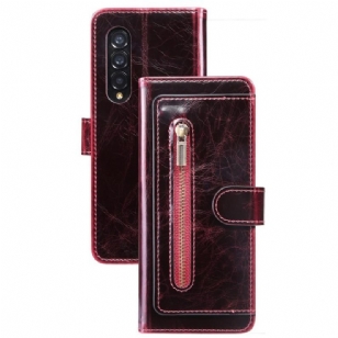 Housse Samsung Galaxy Z Fold 4 Simili Cuir Multi-poches