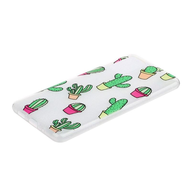 Coque Samsung Galaxy A41 transparente cactus