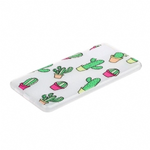 Coque Samsung Galaxy A41 transparente cactus