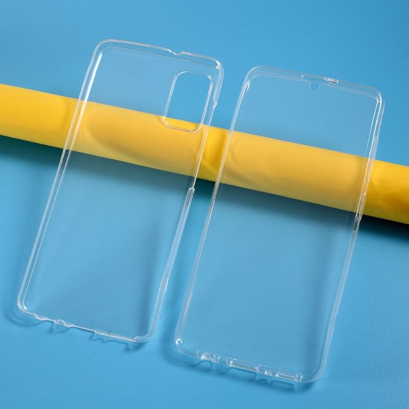 Coque Samsung Galaxy A41 transparente intégrale (2 pièces)