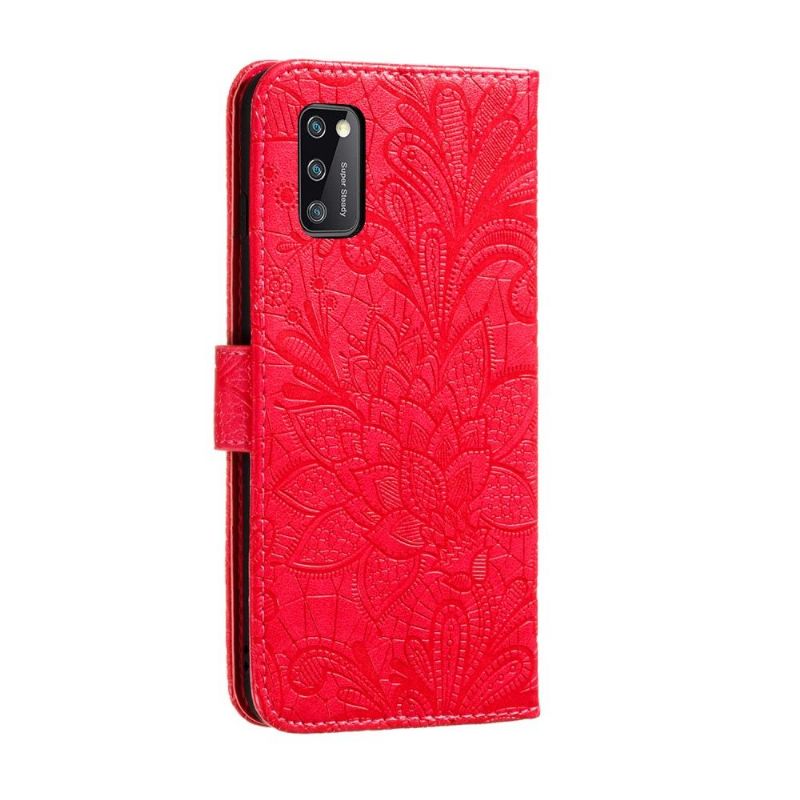 Housse Samsung Galaxy A41 Fleur Dentelle Chic