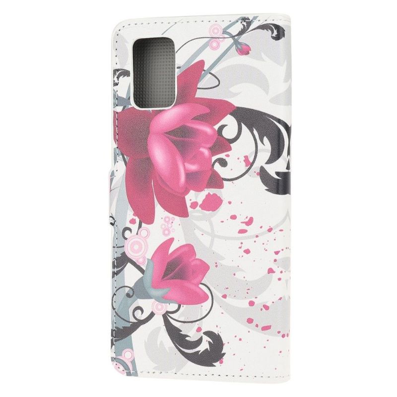 Housse Samsung Galaxy A41 fleur de lotus