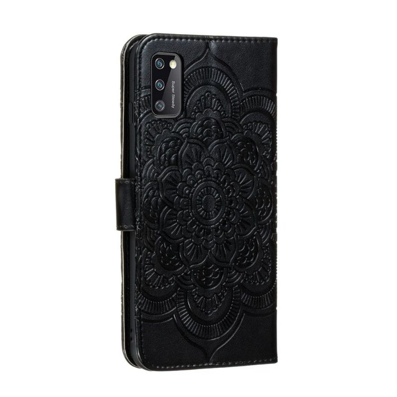 Housse Samsung Galaxy A41 Mandala Effet Cuir