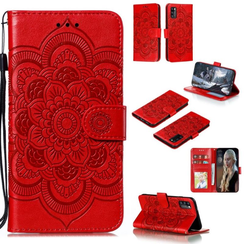 Housse Samsung Galaxy A41 Mandala Effet Cuir